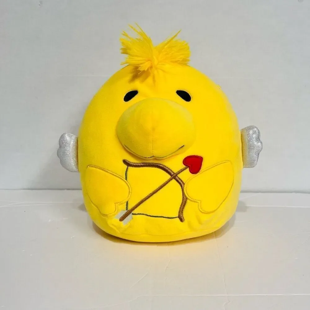 Squishmallows Peanuts Woodstock With Cupids Bow   8”.  EUC